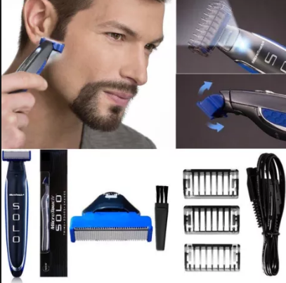 Триммер - бритва для мужчин Micro Touch Solo, мужская машинка для стрижки волос BAN - фото 8 - id-p1797370949