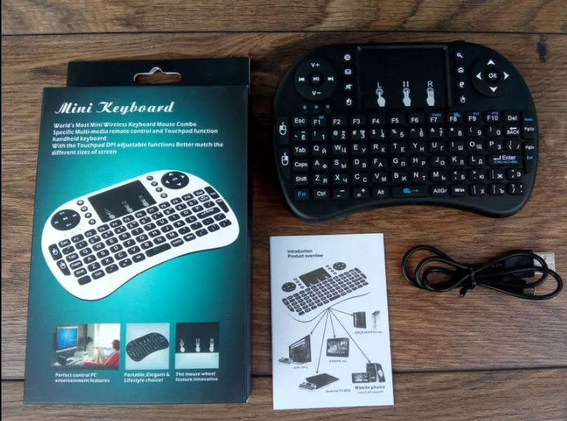 Беспроводная мини клавиатура i8 для смарт ТВ/ПК/планшетов | KEYBOARD BAN - фото 3 - id-p1797370962