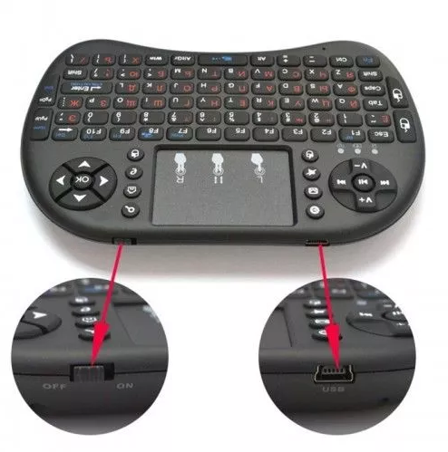 Беспроводная мини клавиатура i8 для смарт ТВ/ПК/планшетов | KEYBOARD BAN - фото 8 - id-p1797370962