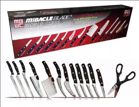 Набор профессиональных кухонных ножей Miracle Blade 13 в 1 BAN - фото 7 - id-p1797370977
