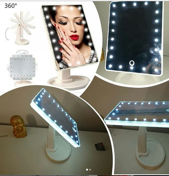 Зеркало настольное с подсветкой LED - бренд Large Led Mirror BAN - фото 3 - id-p1797370994