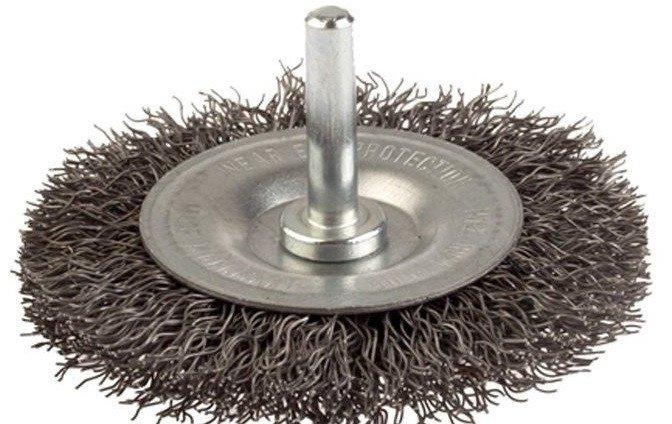 Щітка циліндрична Lessmann 410123CB, 50 мм, хвостовик 6 мм, сталевий дріт 0,3 мм, 4500 об/хв