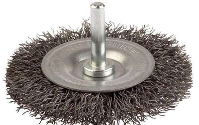 Щітка циліндрична Lessmann 410123CB, 50 мм, хвостовик 6 мм, сталевий дріт 0,3 мм, 4500 об/хв, фото 1