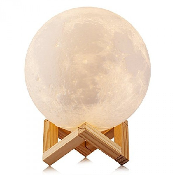 Ночник 3D светильник луна Moon Touch Control 15 см, 5 режимов BAN - фото 3 - id-p1797371085