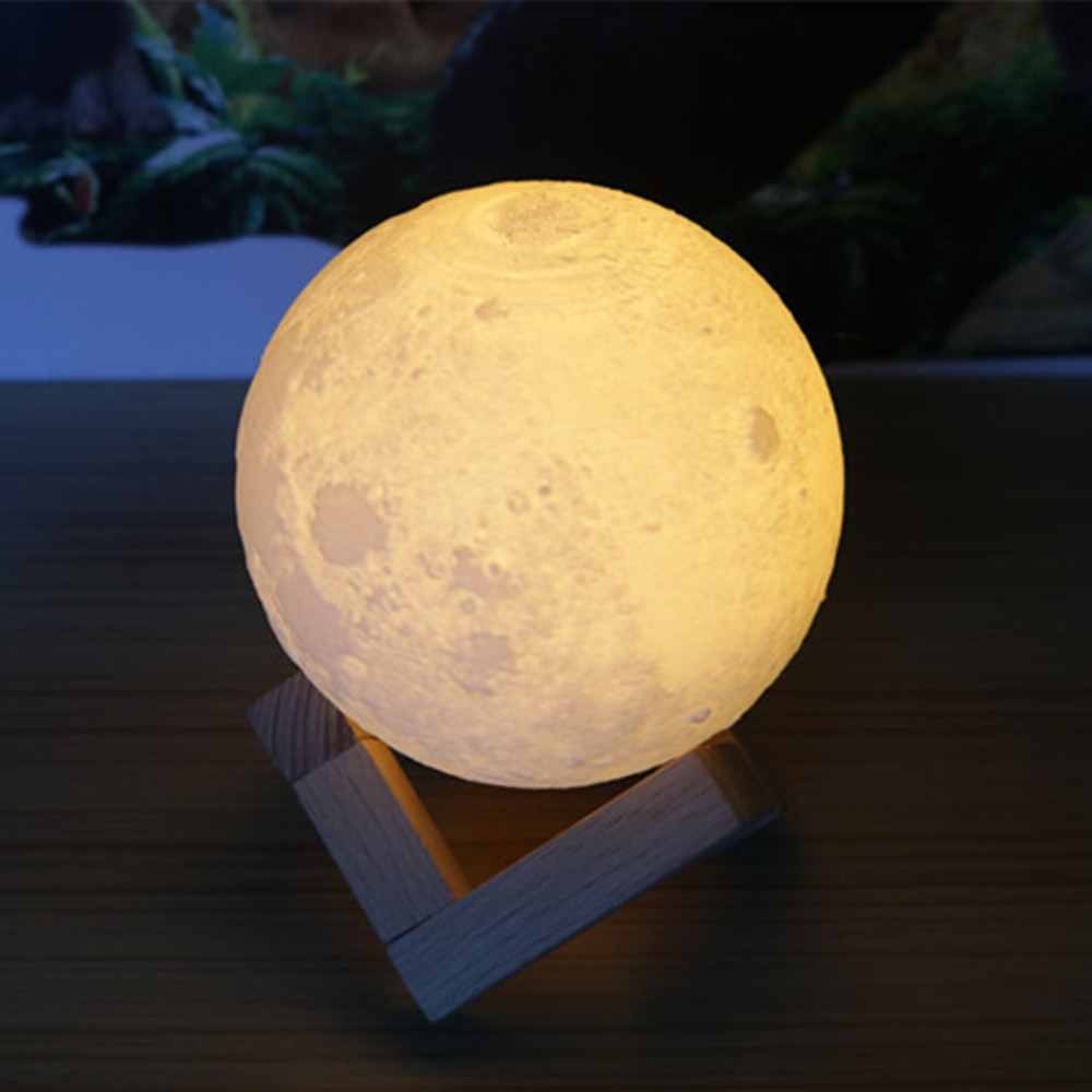 Ночник 3D светильник луна Moon Touch Control 15 см, 5 режимов BAN - фото 8 - id-p1797371085