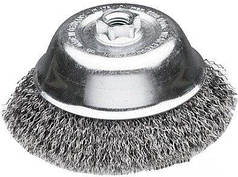 Щітка чашкова Lessmann 100 мм М14 сталева гофрована дріт