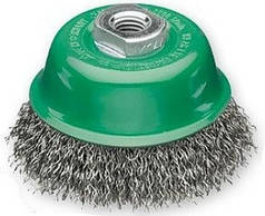 Щітка чашкова Lessmann 100х22.2 гофрована неіржавка дріт