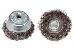 Щітка чашкова Lessmann 150 мм М14 неіржавка гофрована дріт