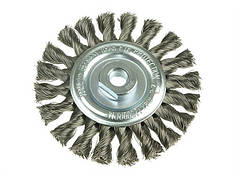 Щітка дискова Lessmann 115х22,2 мм неіржавкий дріт