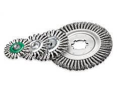 Щітка дискова Lessmann 200х22,2 мм неіржавкий дріт