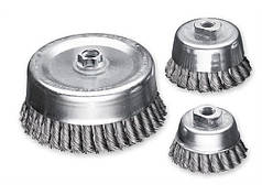 Щітка чашкова Lessmann 90 мм М14 сталевий дріт