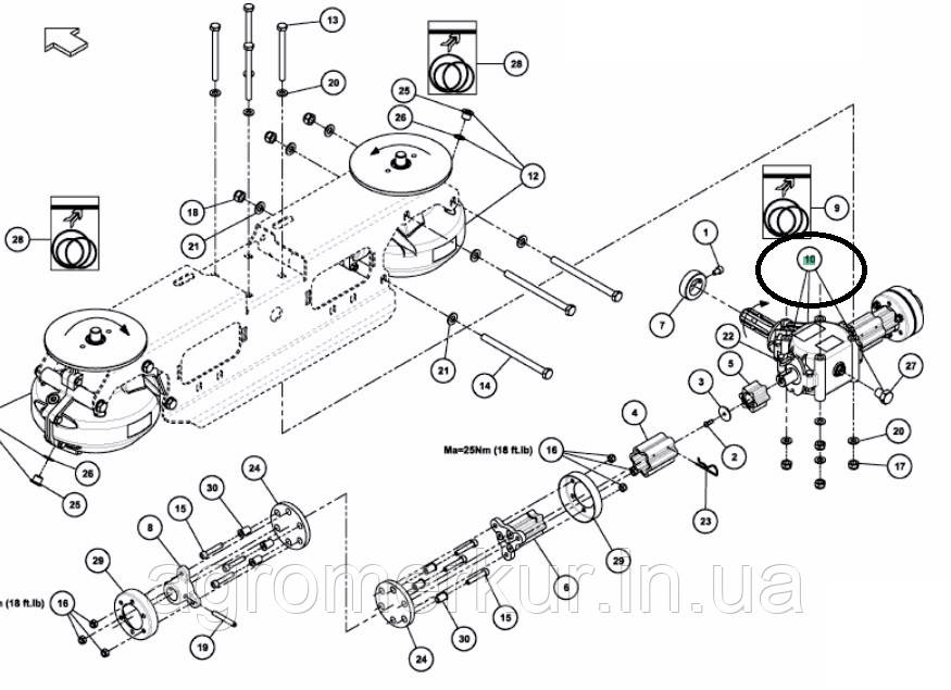 Редуктор центральний A148755430 Kverneland