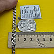 Комплект срібний Святий Миколай Чудотворець підвіс з ланцюжком бісмарк срібло 925 проби кулон ланцюг, фото 3