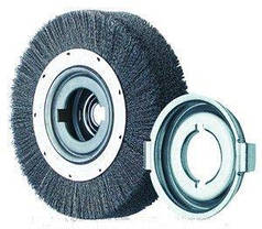 Щітка циліндрична Lessmann неіржавка гофрована дріт 80х20 мм