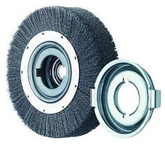 Щітка циліндрична Lessmann 125х31х40 мм неіржавка гофрована дріт