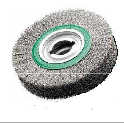 Щітка циліндрична Lessmann 250х100х30-100 мм сталевий гофрований дріт, фото 1