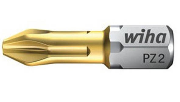 Набір біт Wiha РZ3х25 TiN 50 шт. з титановим покриттям W08064, фото 1
