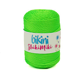 Поліефірний шнур Shikimiki Bikini 2 mm, колір Салатовий неон