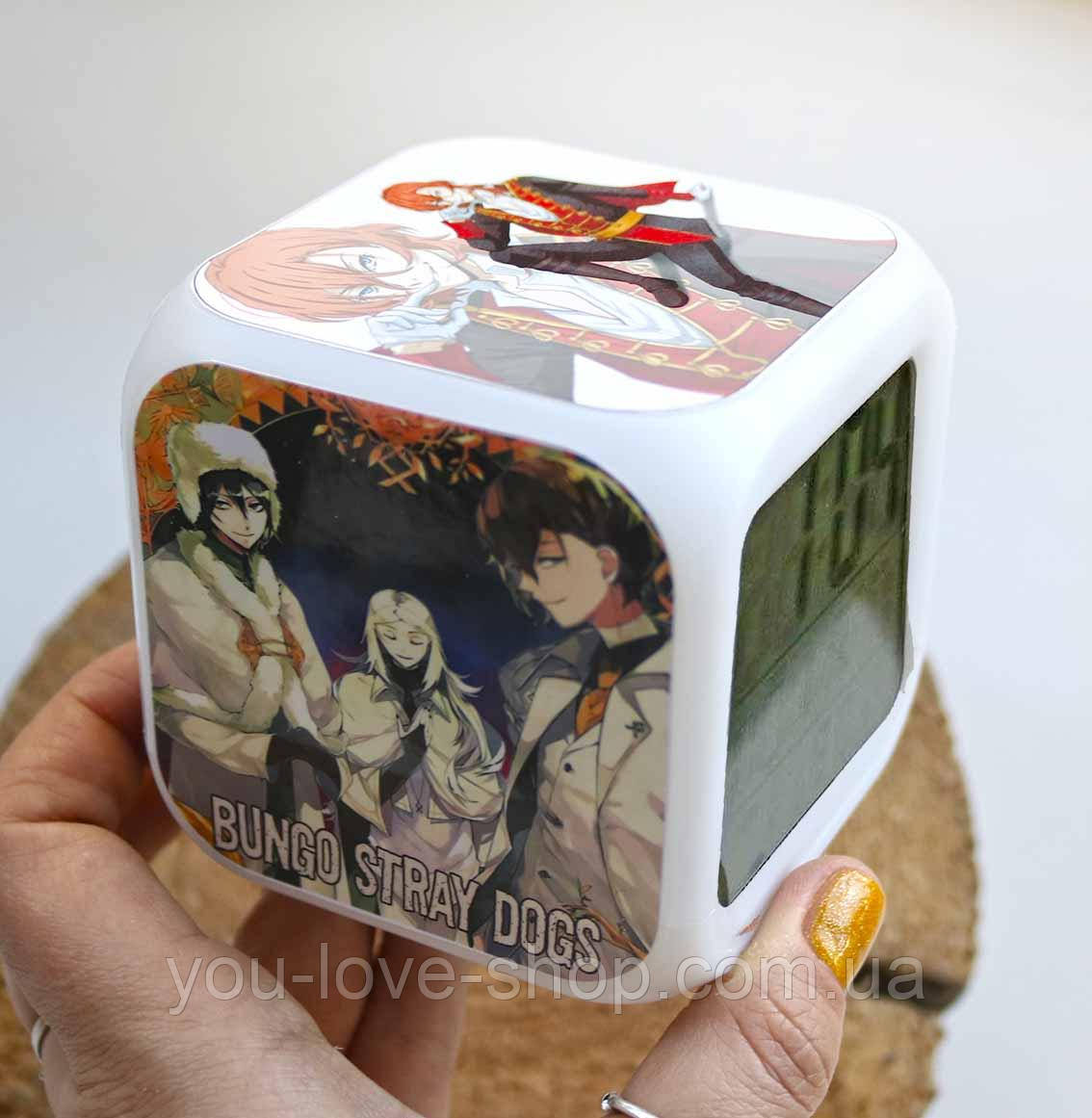 Настільні годинники Bungo Stray Dogs "Відчуваючи і Накаджіма" Проза бродячих псів