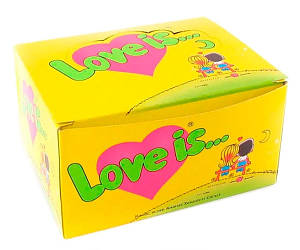 Жувальна гумка "Love is" кокос-ананас 100 шт.