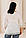 Стильна літня жіноча біла батистова ажурна блуза №12093, фото 4