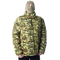 Парка мужская тактическая для военных и армии Combat SoftShell, Куртка военная Зеленая размер 3XL "Lv"