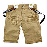 Дитячі костюми 1 рік Туреччина літній із шортами джинсовий для хлопчиків сірий (КД16), фото 2