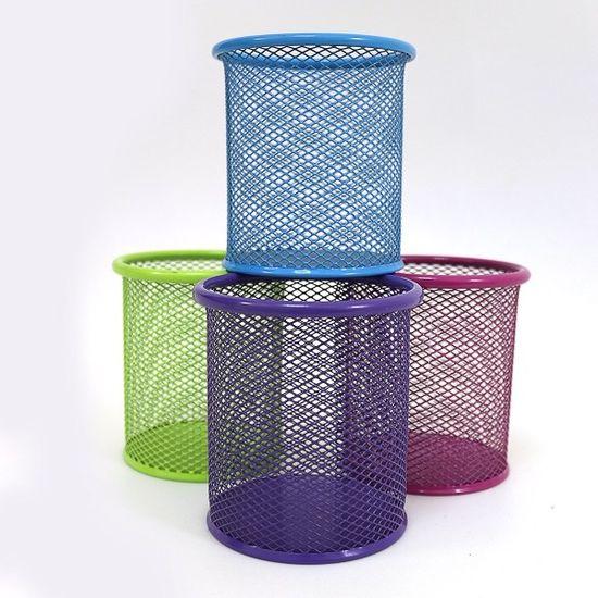 Підставка-стаканчик для письмового приладдя Josef Otten Сітка металева кругла 9*9.8см Синя (1932), фото 1