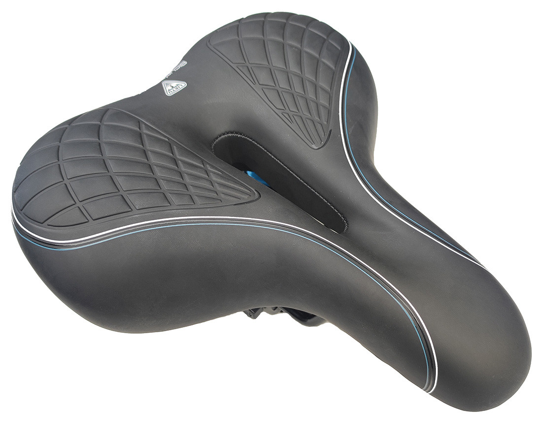 Сідло велосипедне Lietu ZD-033 Комфорт, з вентиляційним отвором, фото 1
