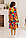 Легкий літній штапельний сарафан вільного крою (на ОГ 96-120 см) з яскравим квітковим принтом №1231-3, фото 2