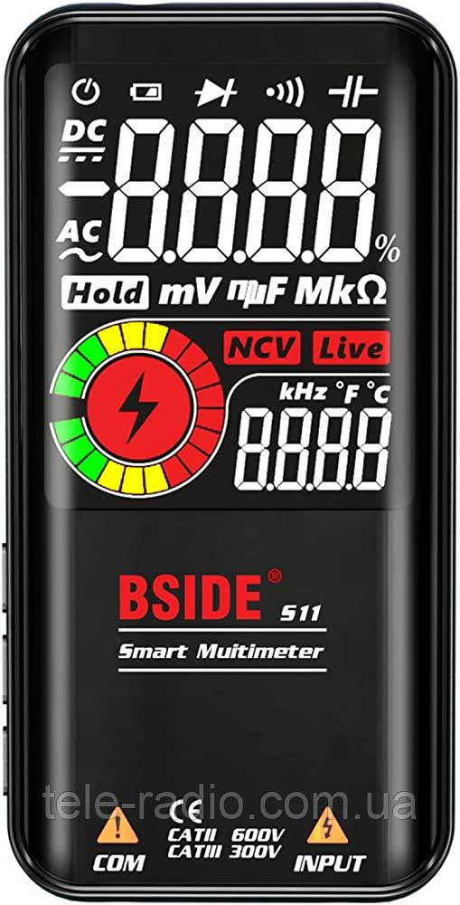 Цифровий смарт мультиметр (тестер) BSIDE S11 (вбудований акумулятор), фото 1