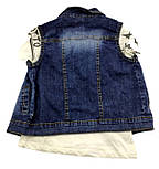 Дитячі костюми 8, 9 років Туреччина джинсовий літній для хлопчиків синій (КД31), фото 6