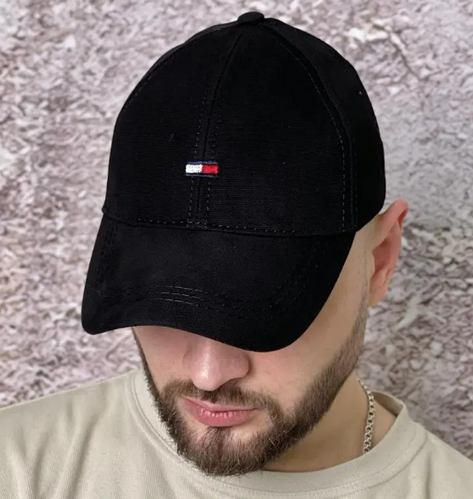 Кепка мужская фирменная молодежная качественная базовая черная Tommy ...