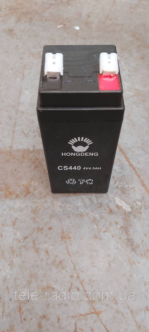 Акумуляторна батарея свинцево кислотна HONGDENG CS440 4V 4AH