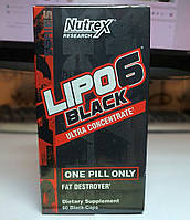 Жироспалювач Nutrex Lipo 6 Black Ultra Concentrate 60 капсул нутрікс ліпо