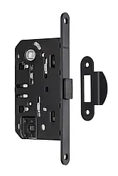 Замок для міжкімнатних дверей Rich-Art 410-В FB-чорний під фіксатор, безшумний