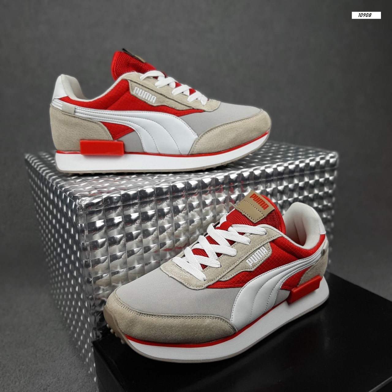 Купить Кроссовки весна лето мужские красные Puma Future Rider. Обувь ...