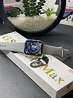 Apple Watch 8 45mm 1:1 GS8 Pro Max Люксовая новинка Эпл вотч смарт часы Серебро