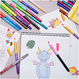 Фломастери двосторонні Школярик, 24 кольори, 12 шт. (314118001-UA), фото 4