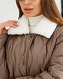Жіноча стильна куртка К-279 капучино, розміри 42,44,48, фото 9