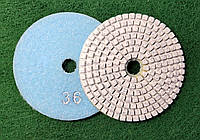 Черепашка - алмазный гибкий шлифовальный круг 100мм Р36
