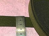 Гумка широка поясна хакі 6 см, фото 2