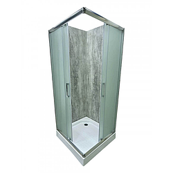 Душова кабіна Artex ST80-01 90х90х203 матове скло, квадратний мілкий піддон