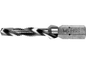 Мітчик зі свердлом YATO YT-44842 М5 х 0.8 мм, HSS М2, HEX-1/4", l = 41/7 мм