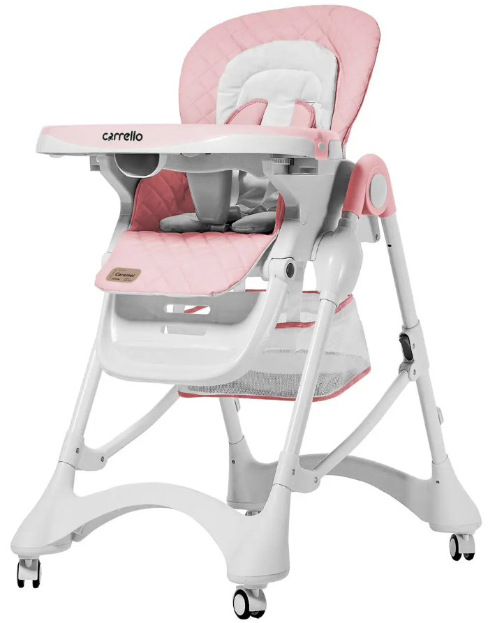 Дитячий стільчик для годування «Carrello» Caramel CRL-9501/3 Candy Pink (колір рожевий)