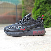 Літні кросівки жіночі чорні з червоним Adidas ZX 2K. Жіночі кроси для дівчат у чорному кольорі Адідас ЗХ 2К, фото 10