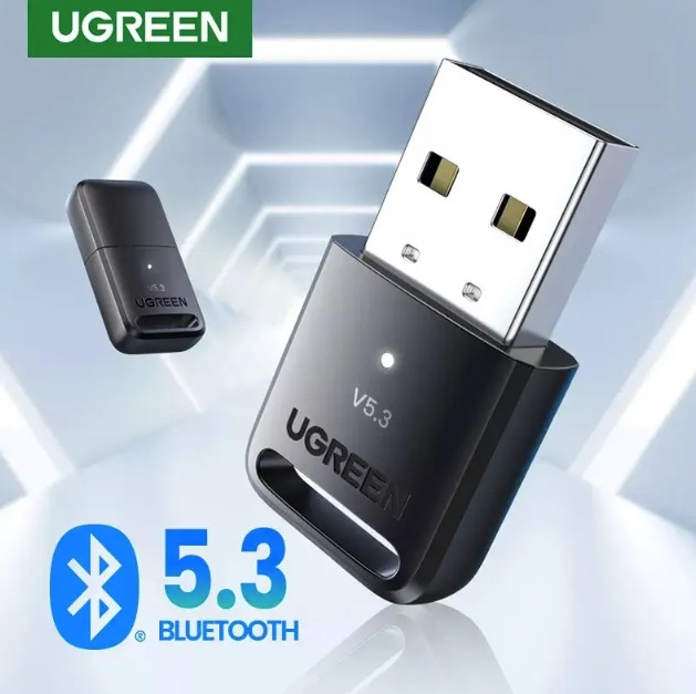 Bluetooth-адаптер Ugreen 5.3 USB-приймач, передавач для ПК, ноутбука, колонок, навушників