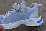 Дитячі тканинні кросівки Angel сітка сині Р32-35, фото 8