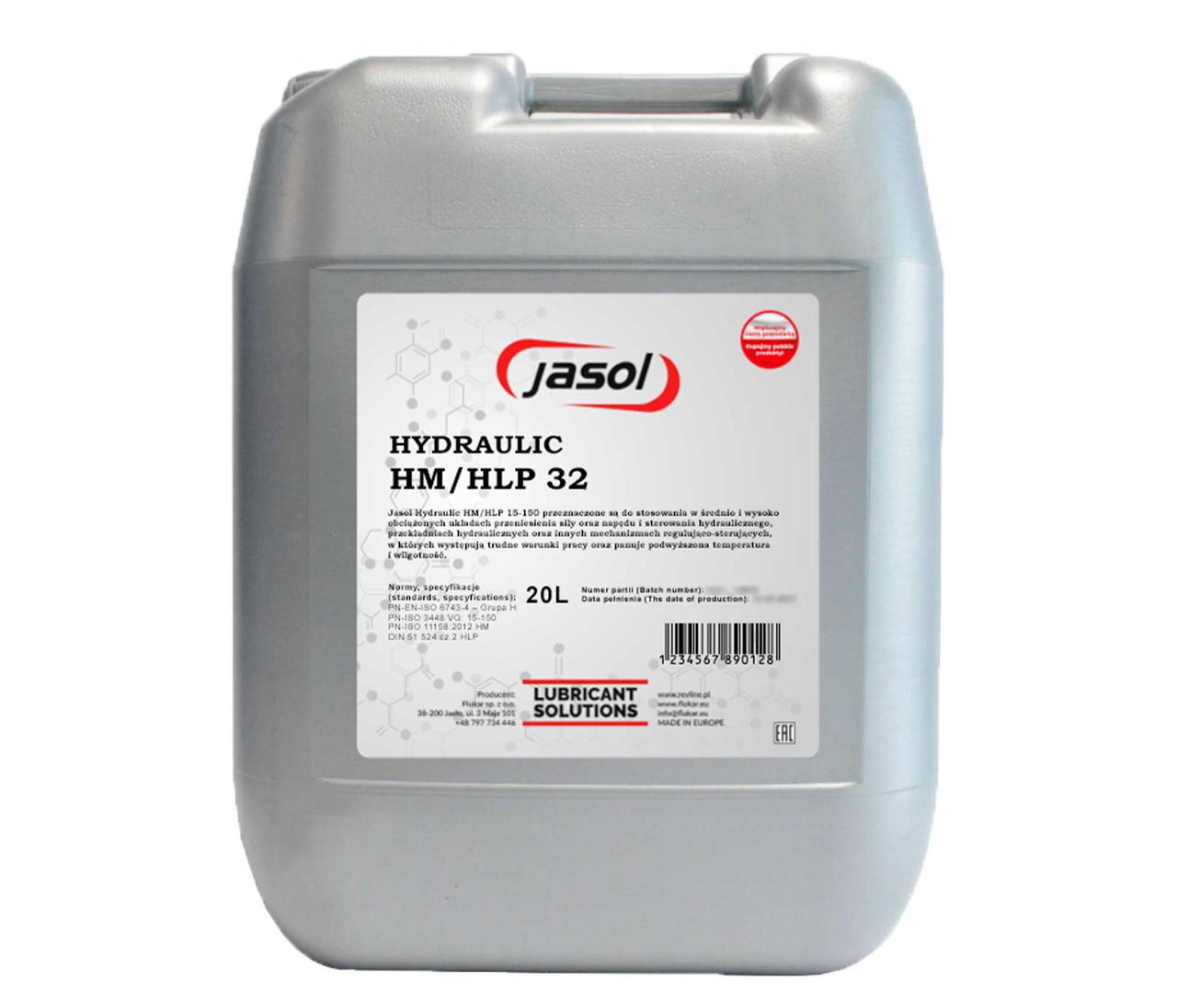 Олива гідравлічна Jasol Hydraulic HM/HLP 32 20 л