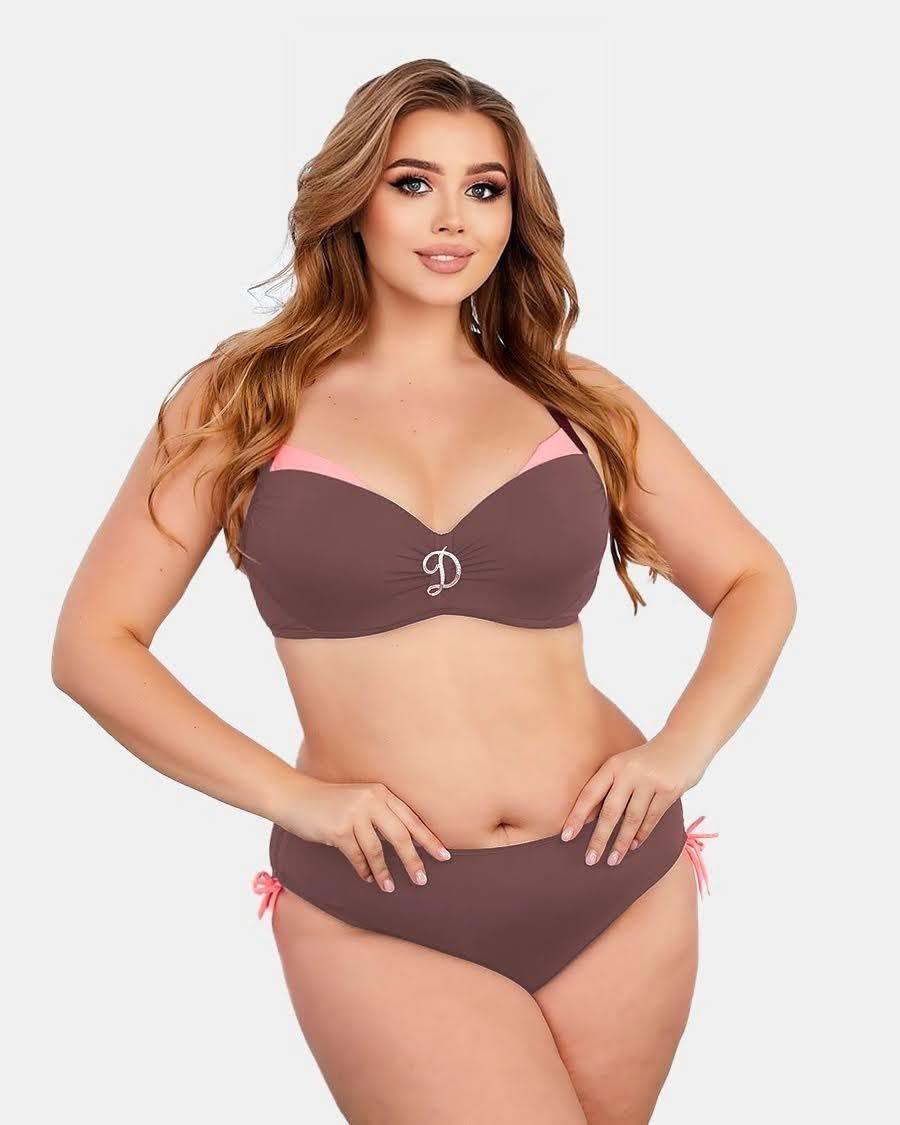 ОПТ Купальник роздільний жіночий Z.Five 068 48-56 коричневий на 48 50 52 54 56 укр розмір